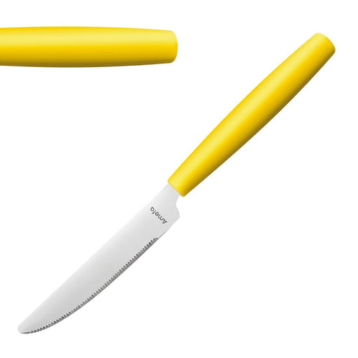 223(L)mm. 18/0 Stainless Steel. Yellow Handles