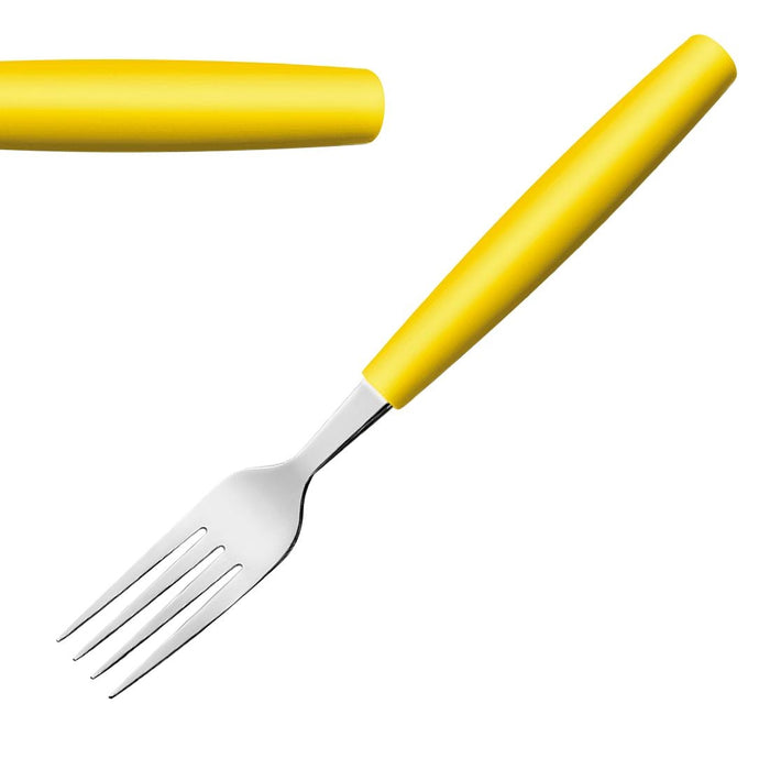 204(L)mm. 18/0 Stainless Steel. Yellow Handles