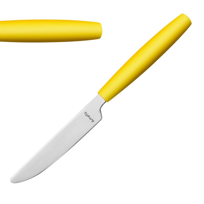 195(L)mm. 18/0 Stainless Steel. Yellow Handles