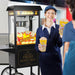 Haxro HX8588 Popcorn Machine and Cart Black Haxro
