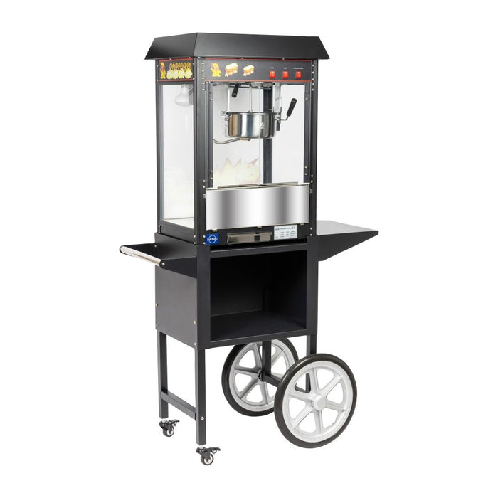 Haxro HX8588 Popcorn Machine and Cart Black Haxro