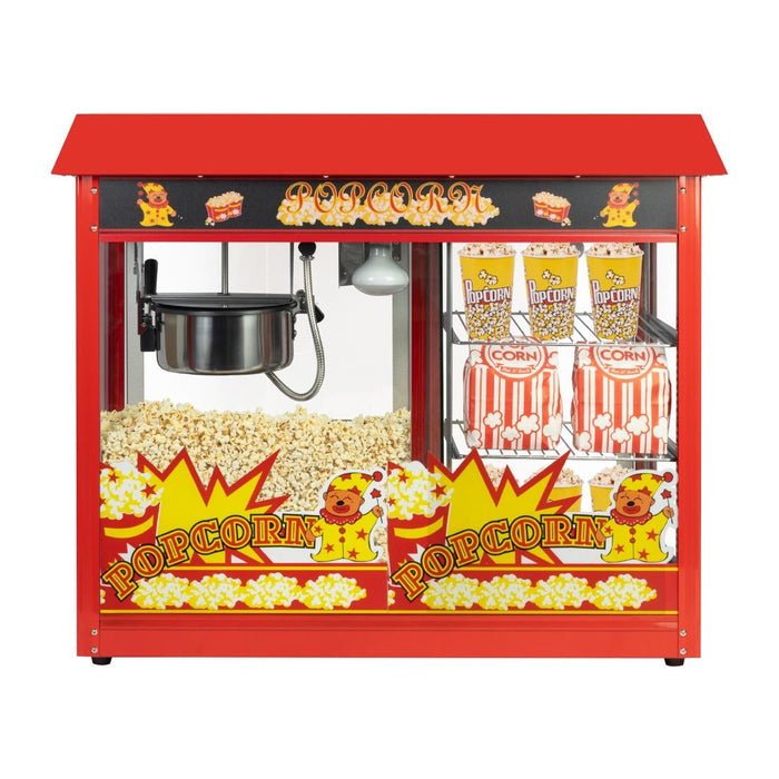 Haxro HX8872 Popcorn Machine with 2 Shelves Haxro