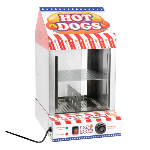 160W. Capacity: up to 25 buns & 100 hot dogs