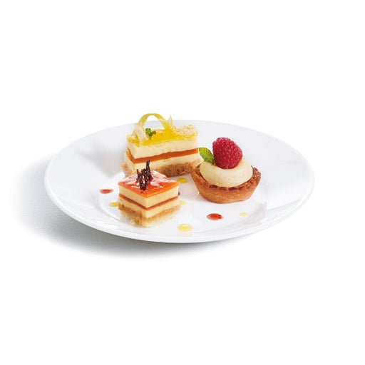 Arcoroc Opal Restaurant Wide Rim Plates 195mm (6 Pack) Arc