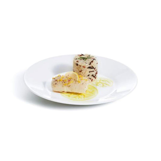 Arcoroc Opal Restaurant Wide Rim Plates 235mm (6 Pack) Arc