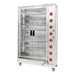 Natural Gas. 47kW. Capacity: 48x birds on 8 spits