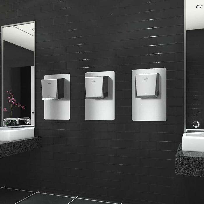 Mitsubishi Jet Towel Wave u02 Smart Hand Dryer - Silver Mitsubishi