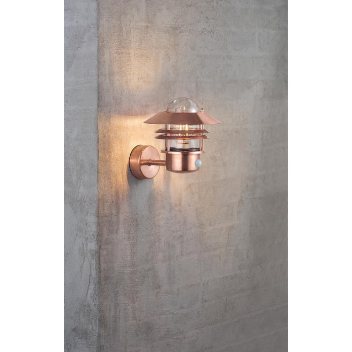 Nordlux Blokhus Up Sensor Outdoor Wall Light Copper Nordlux