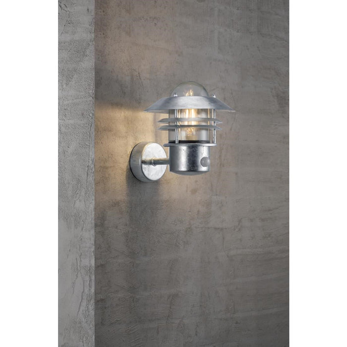 Nordlux Blokhus Up Sensor Outdoor Wall Light Galvanised Nordlux