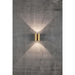 Nordlux Canto 2 Outdoor Wall Light Brass Nordlux