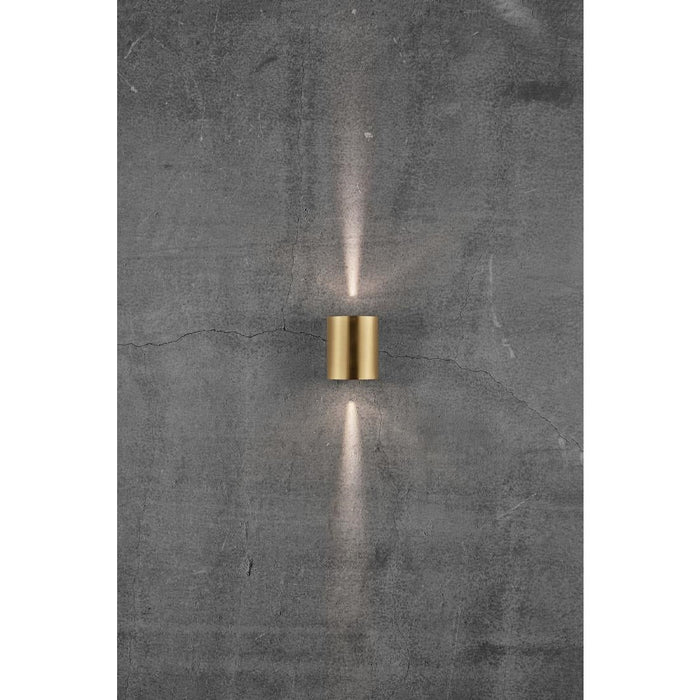 Nordlux Canto 2 Outdoor Wall Light Brass Nordlux