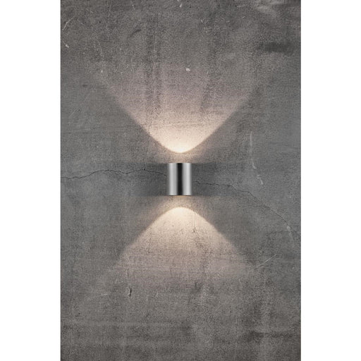 Nordlux Canto 2 Outdoor Wall Light Stainless Steel Nordlux