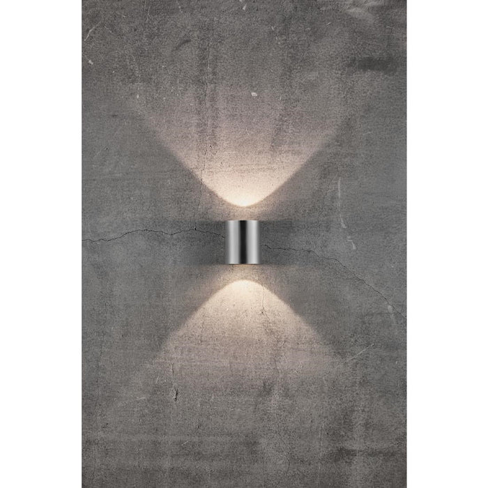 Nordlux Canto 2 Outdoor Wall Light Stainless Steel Nordlux