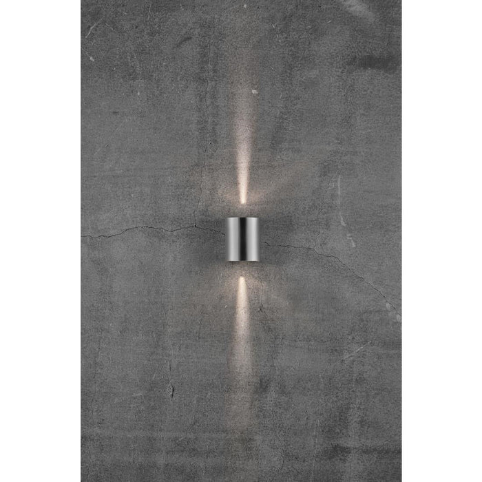 Nordlux Canto 2 Outdoor Wall Light Stainless Steel Nordlux