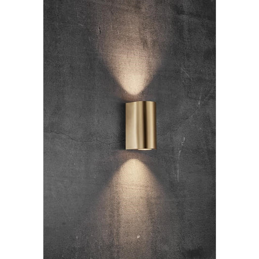Nordlux Canto Maxi 2 Outdoor Wall Light Brass Nordlux