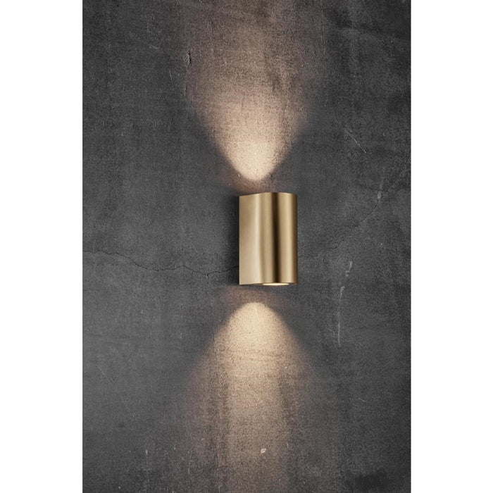 Nordlux Canto Maxi 2 Outdoor Wall Light Brass Nordlux