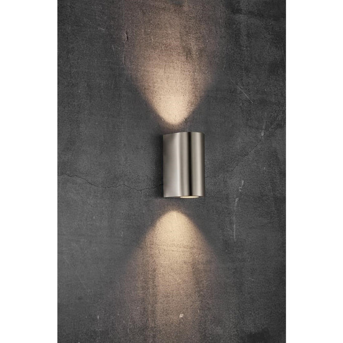 Nordlux Canto Maxi 2 Outdoor Wall Light Stainless Steel Nordlux