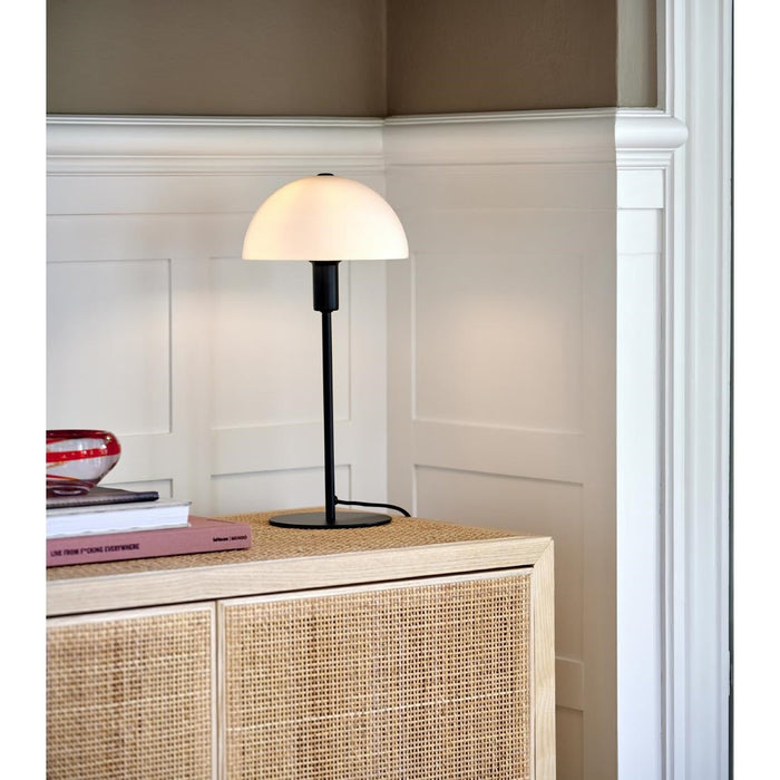 Nordlux Ellen 20 Indoor Table Lamp Black, Glass Shade Nordlux