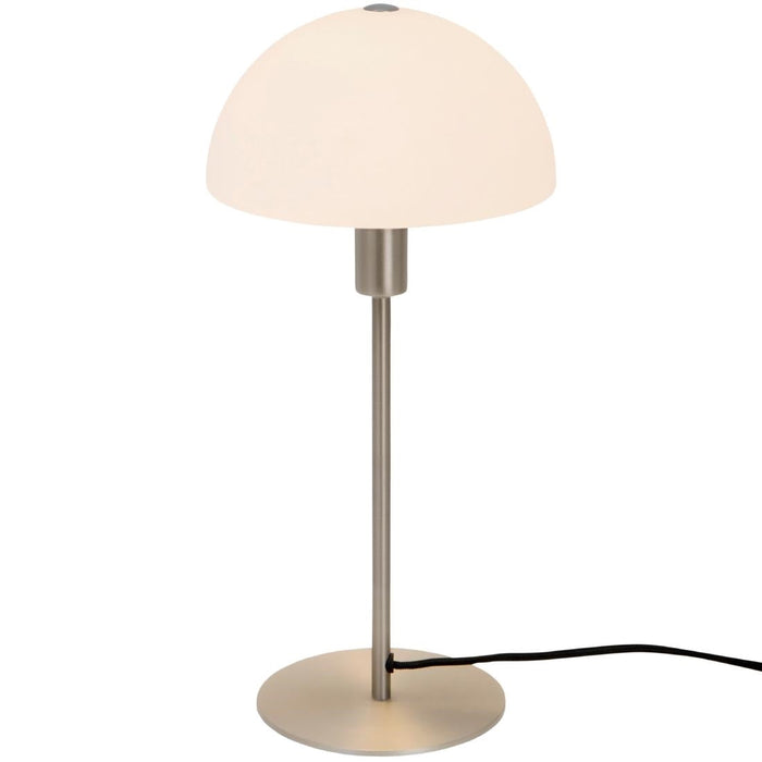 Nordlux Ellen 20 Indoor Table Lamp Brushed Steel, Glass Shade Nordlux