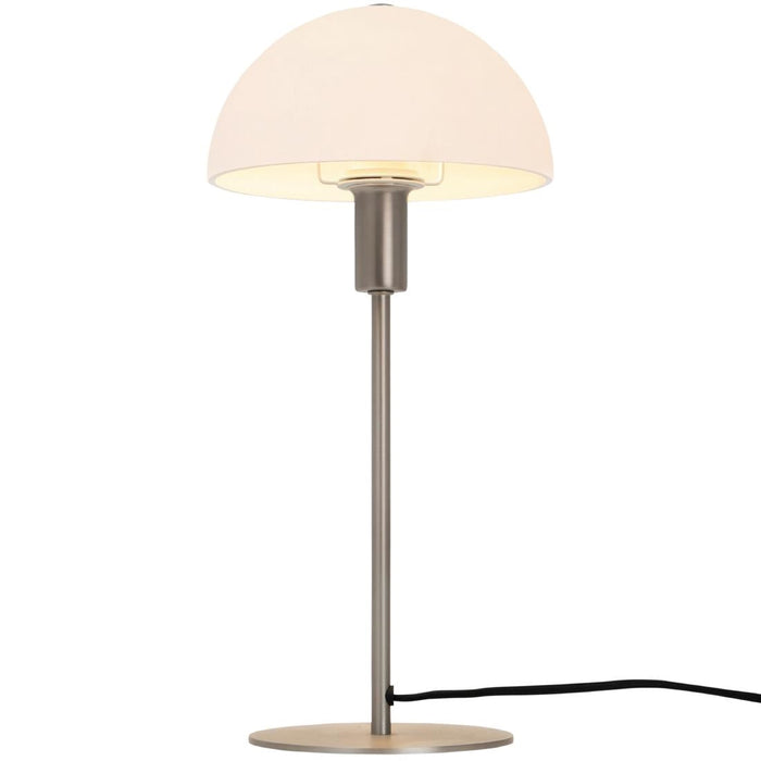 Nordlux Ellen 20 Indoor Table Lamp Brushed Steel, Glass Shade Nordlux