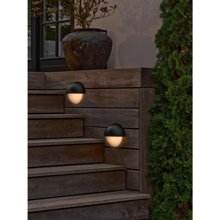 Nordlux Scorpius Round Outdoor Wall Light Black Plastic Nordlux