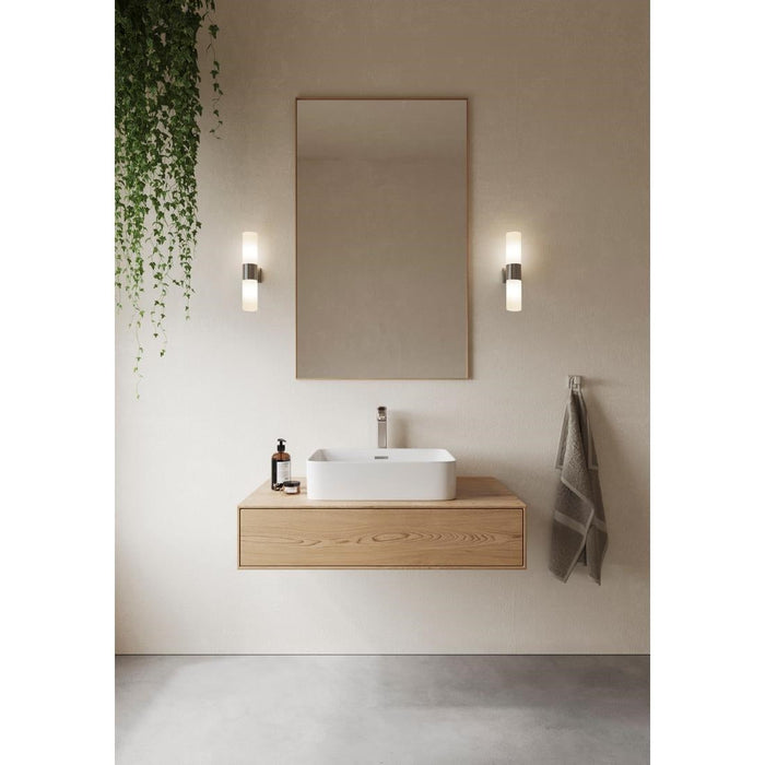 Nordlux Tangens Double Indoor Wall Light Brushed Steel Nordlux