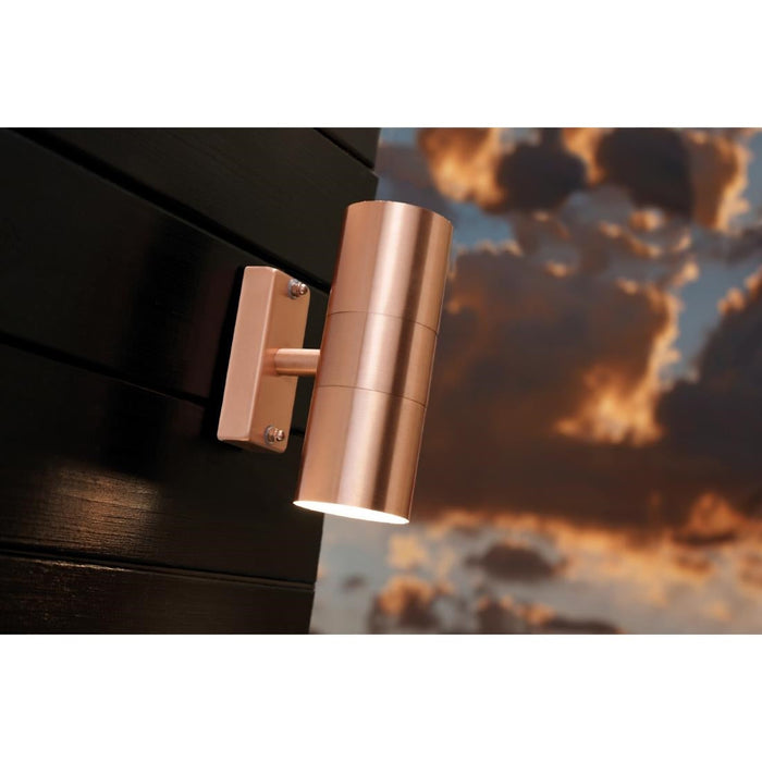 Nordlux Tin Double Outdoor Wall Light Copper Nordlux
