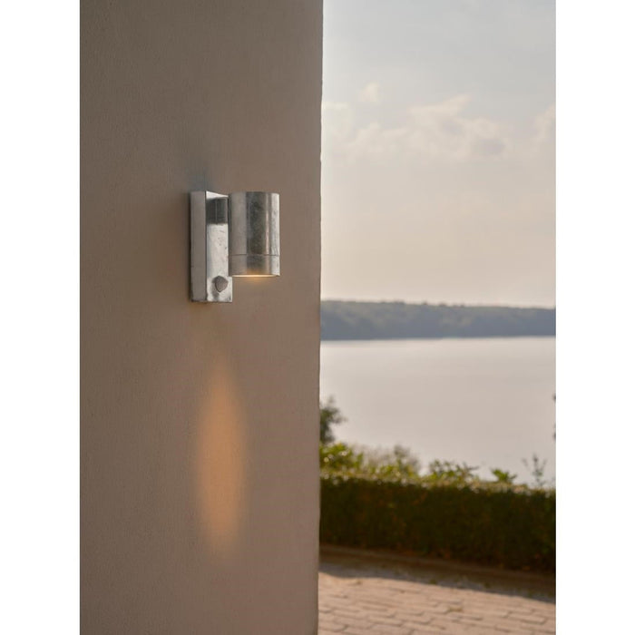 Nordlux Tin Maxi Sensor Outdoor Wall Light Galvanised Nordlux