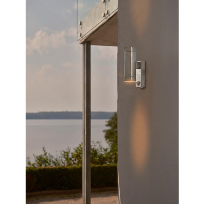 Nordlux Tin Maxi Double Sensor Outdoor Wall Light Galvanised Nordlux
