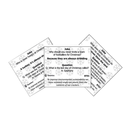 Swantex Kraft Jolly Holly Christmas Cracker 10" (50 Pack) Swantex