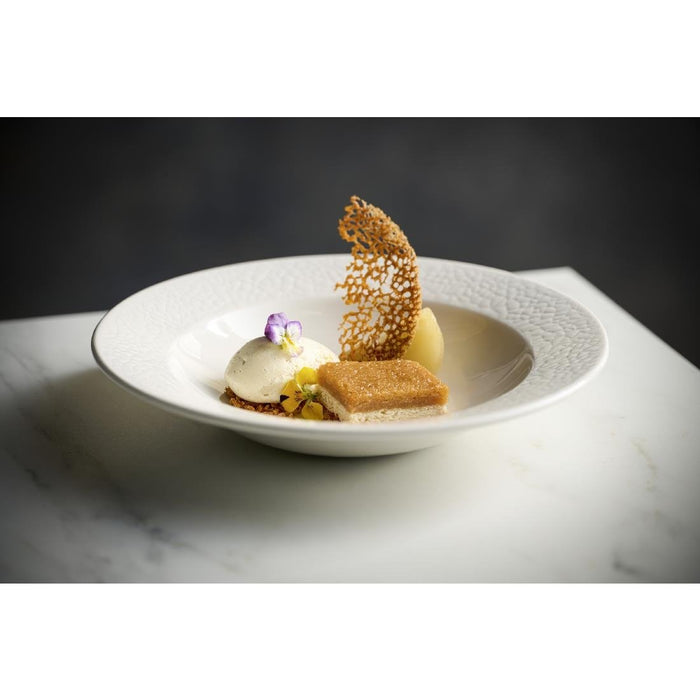 Churchill Viana Rimmed Bowls White 249ml (12 Pack) Churchill Super Vitrified