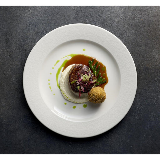 Churchill Viana Footed Plates 261mm White (12 Pack) Churchill Super Vitrified