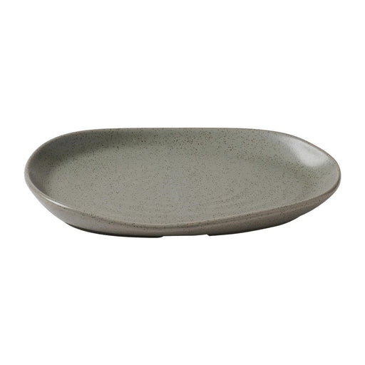 Churchill Stonecast Natural Organic Platters Peppercorn Grey 260x200mm (6 Pack) Churchill Super Vitrified