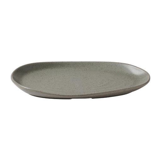Churchill Stonecast Natural Organic Platters Peppercorn Grey 260x150mm (6 Pack) Churchill Super Vitrified