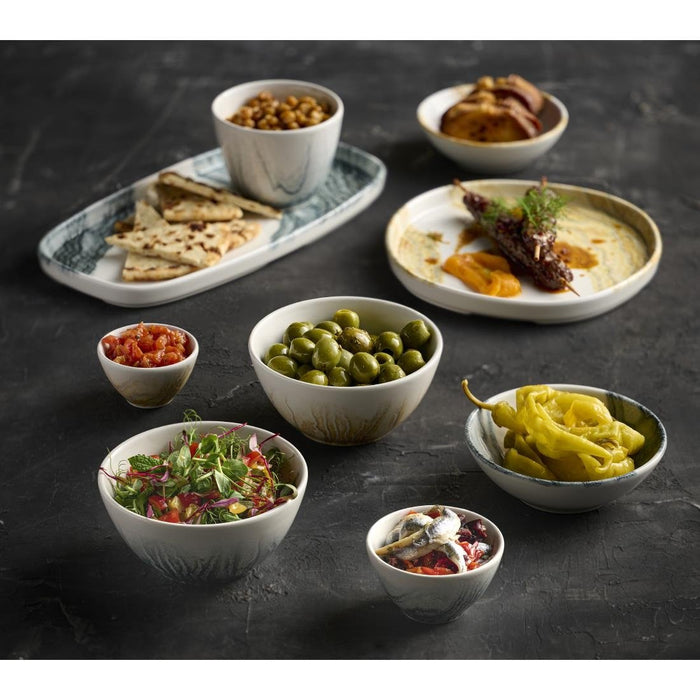 Churchill Tide Shallow Bowls Gold 116mm (12 Pack) Churchill Super Vitrified