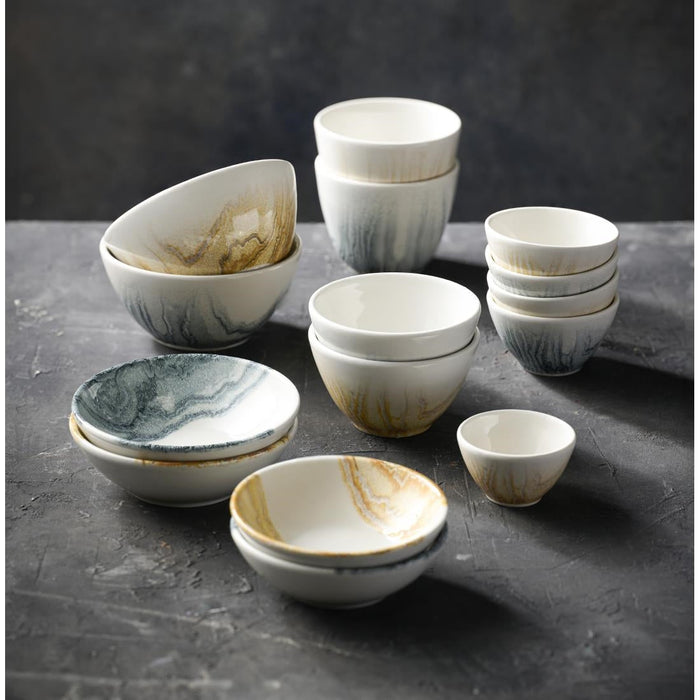 Churchill Tide Snack Bowls Black 130mm (12 Pack) Churchill Super Vitrified