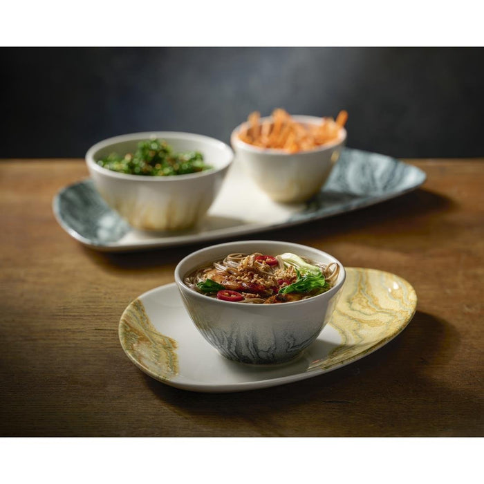 Churchill Tide Shallow Bowls Gold 116mm (12 Pack) Churchill Super Vitrified