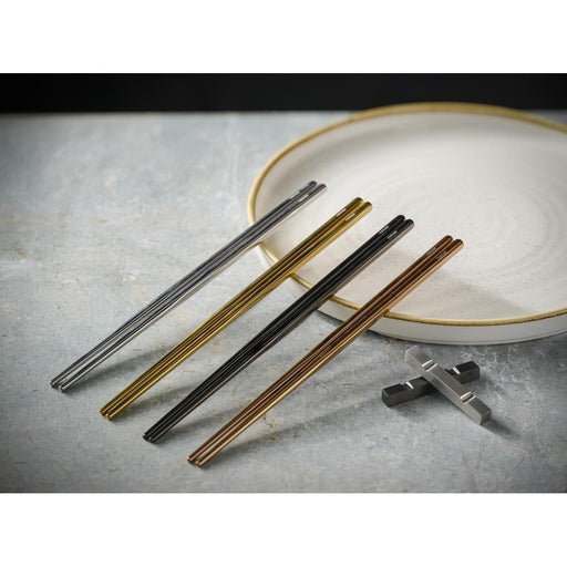 Comas Kyoto Chopsticks Rests Silver 60mm (12 Pack) Comas