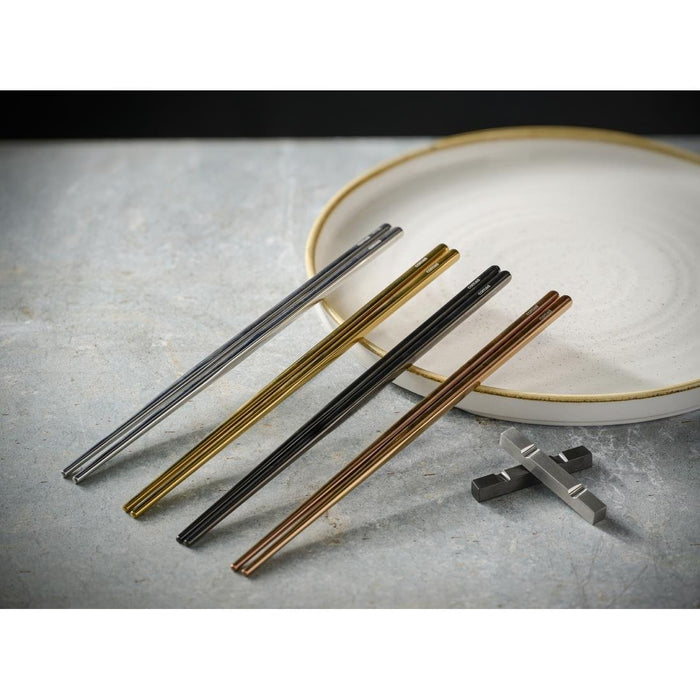 Comas Kyoto Chopsticks Rests Silver 60mm (12 Pack) Comas