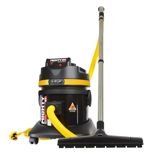 1.25kW. Capacity: 21Ltr. Wet and dry vacuuming, health and safety version