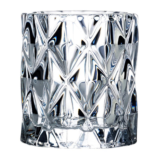 70(Ø) x 75(H)mm. Pack quantity: 6. Clear-cut glass with diamond design