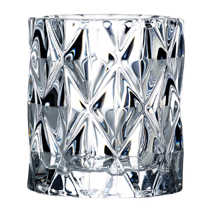 70(Ø) x 75(H)mm. Pack quantity: 6. Clear-cut glass with diamond design
