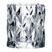 70(Ø) x 75(H)mm. Pack quantity: 6. Clear-cut glass with diamond design