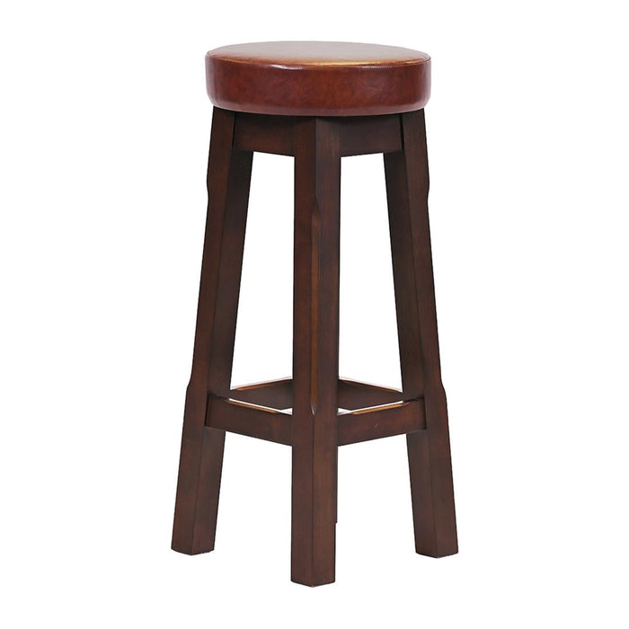 Everyday Wessex Dark Walnut High Stool with Bison Espresso Seat (2 Pack) Everyday