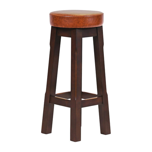 Everyday Wessex Dark Walnut High Stool with Bison Tan Seat (2 Pack) Everyday