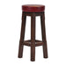 Everyday Wessex Dark Walnut High Stool with Bison Bordeaux Seat (2 Pack) Everyday