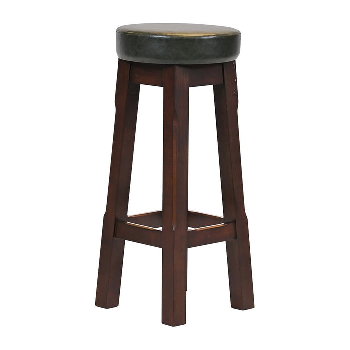 Everyday Wessex Dark Walnut High Stool with Bison Cedar Seat (2 Pack) Everyday