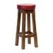 Everyday Wessex Vintage High Stool with Bison Bordeaux Seat (2 Pack) Everyday