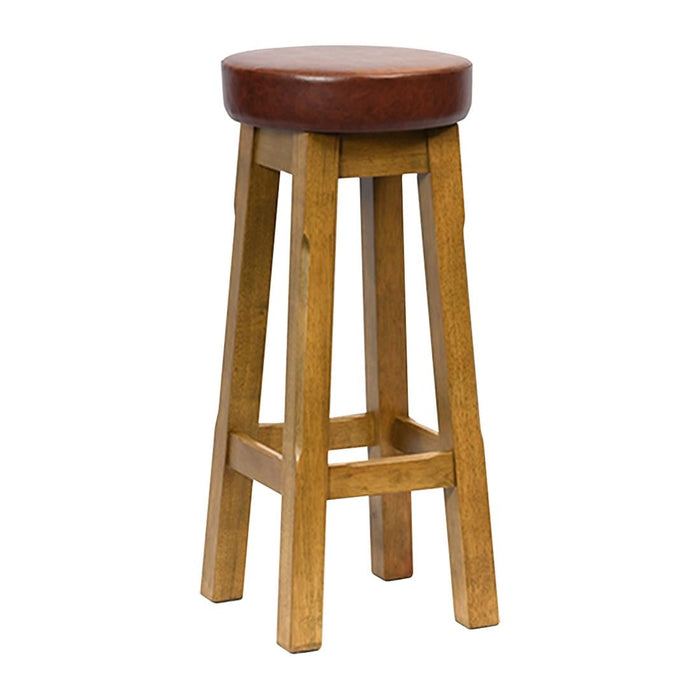 Everyday Wessex Weathered Oak High Stool with Bison Espresso Seat (2 Pack) Everyday