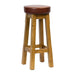Everyday Wessex Weathered Oak High Stool with Bison Espresso Seat (2 Pack) Everyday
